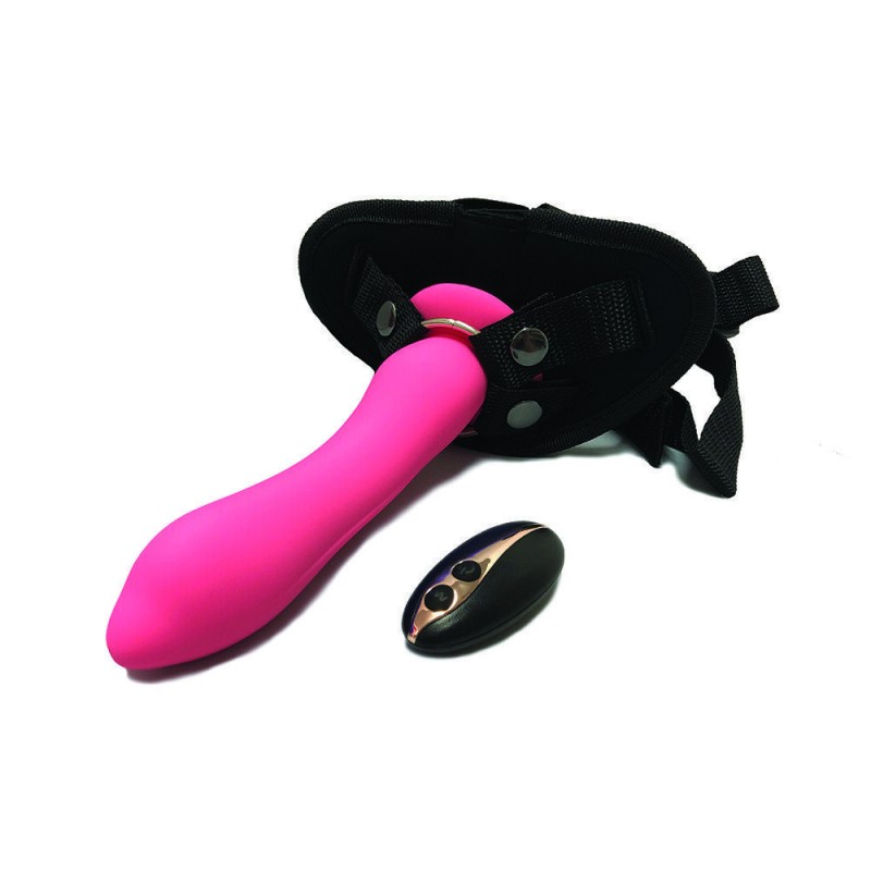Rechargeable Strap-on 7" Vibrating Dildo